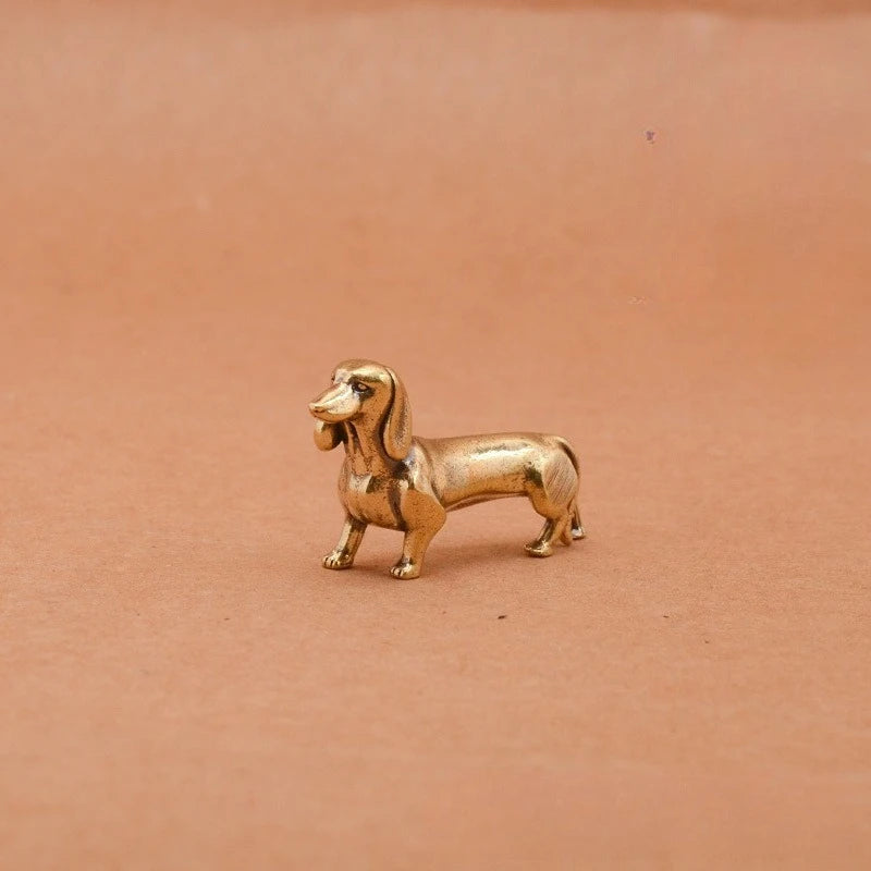 Brass Dachshund Figurine