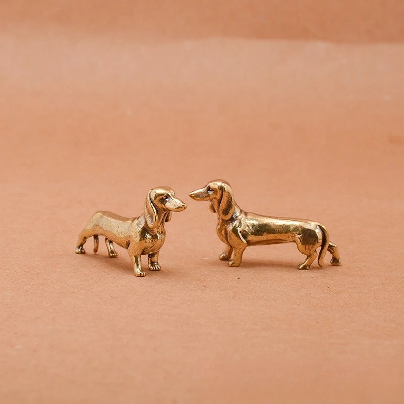 Brass Dachshund Figurine
