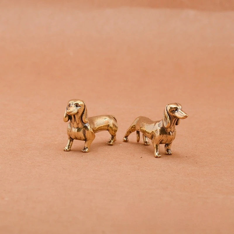 Brass Dachshund Figurine