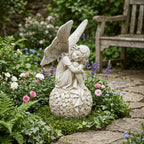 Sleeping Angel on the Flower Ball