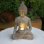 Meditating Buddha Statue - Solar Light
