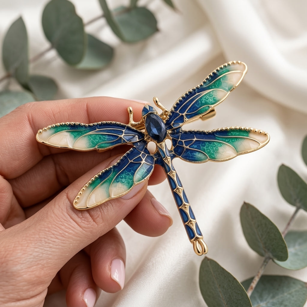 The Painted Dragonfly Brooch