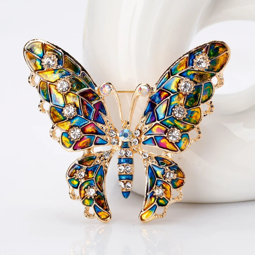 The Stained Glass Butterfly Brooch