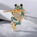 The Piping Frog Brooch
