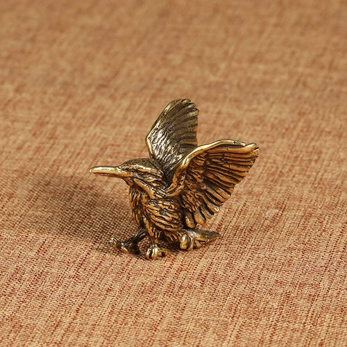 Brass eagle tea pet ornament