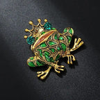 The Frog Prince Brooch, angled view