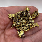 The Treasure Tortoise Brooch, back showing the pin fastening