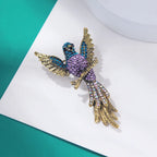 The Bird of Paradise Brooch, angled view