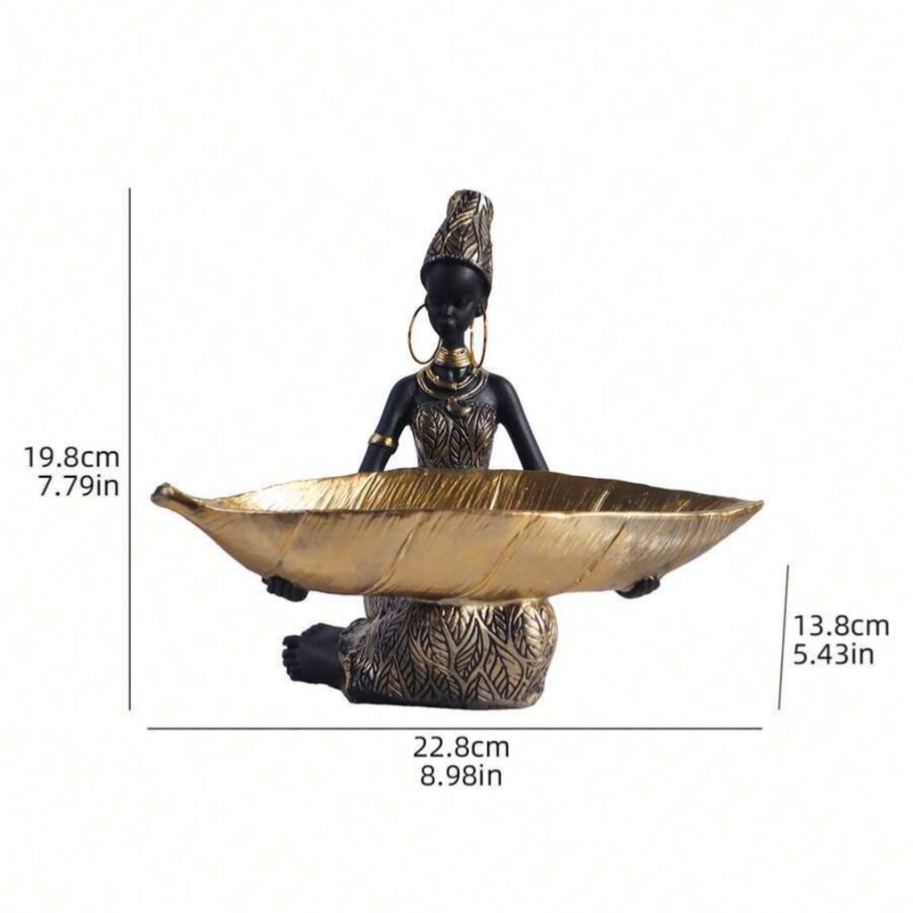 Zuri's Golden Leaf Trinket Holder