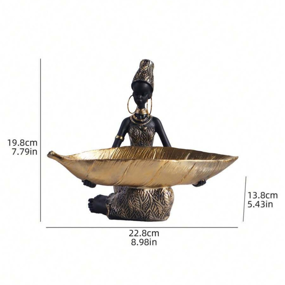 Zuri's Golden Leaf Trinket Holder