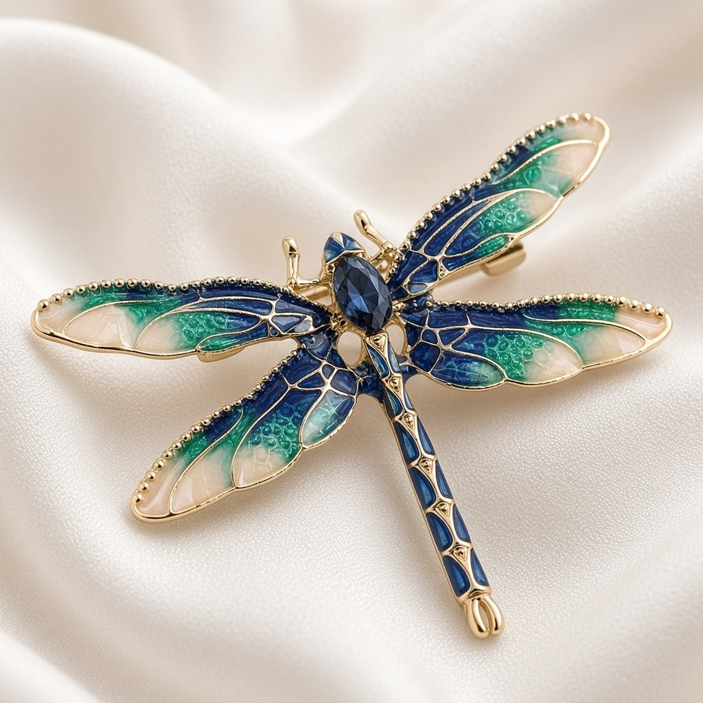 The Painted Dragonfly Brooch
