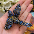The Bluebird in Flight Brooch