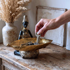 Zuri's Golden Leaf Trinket Holder