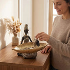 Zuri's Golden Leaf Trinket Holder