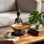 Zuri's Golden Leaf Trinket Holder
